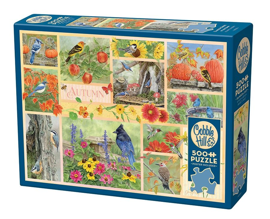 Cobble Hill 500 Piece Puzzle - Garden Birds in Autumn