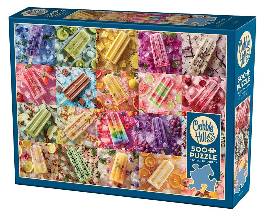 Cobble Hill 500 Piece Puzzle - Ice Lollies