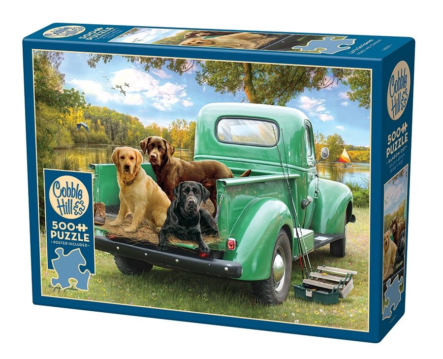 Cobble Hill 500 Piece Puzzle - Let’s Go Fishing