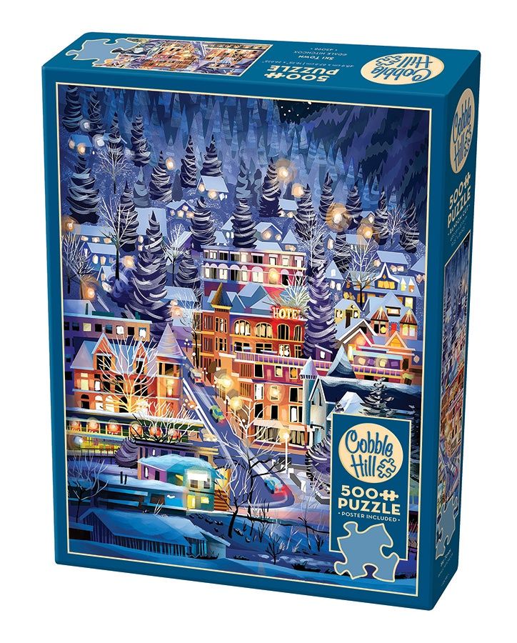 Cobble Hill 500 Piece Puzzle - Ski Town