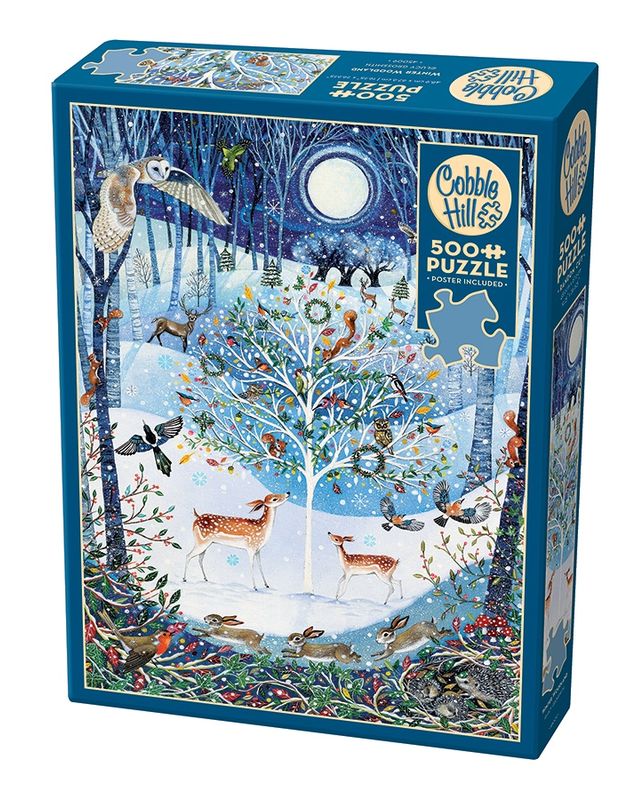 Cobble Hill 500 Piece Puzzle - Winter Woodland