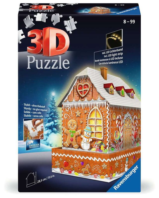 Ravensburger - 3D Gingerbread House Puzzle