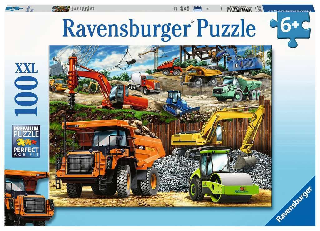 Ravensburger 100 Piece Puzzle - Construction Vehicles