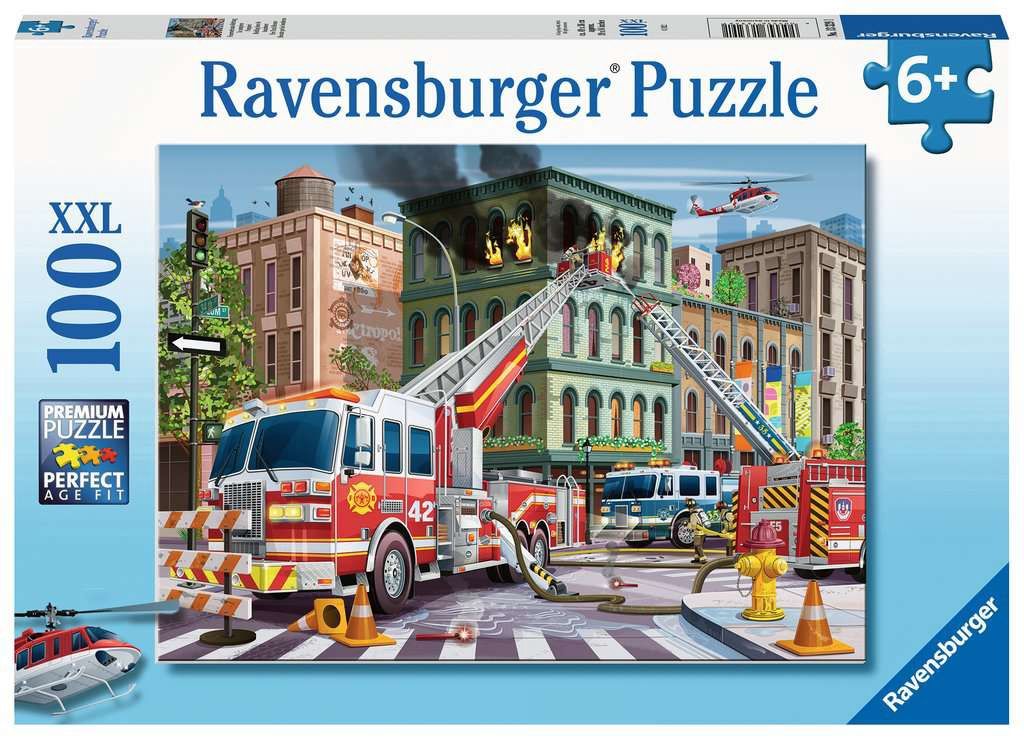 Ravensburger 100 Piece Puzzle - Fire Truck Rescue