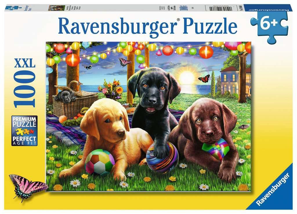 Ravensburger 100 Piece Puzzle - Puppy Picnic