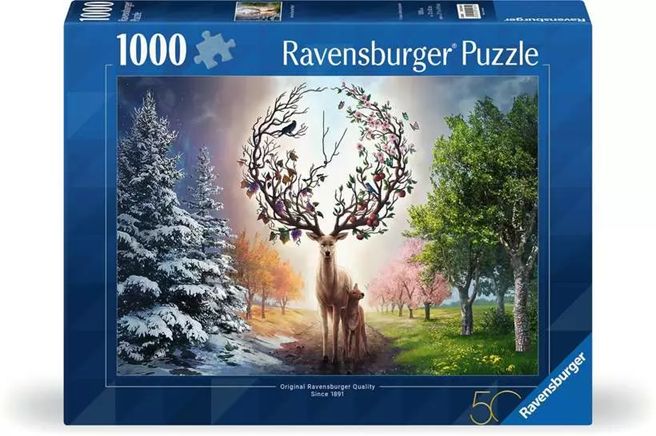 Ravensburger 1000 Piece Puzzle - Magical Deer and Four Seasons