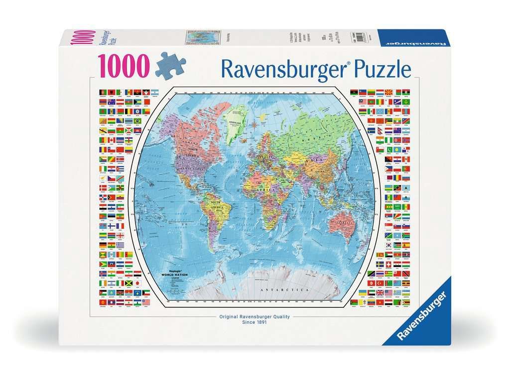 Ravensburger 1000 Piece Puzzle - Political World Map