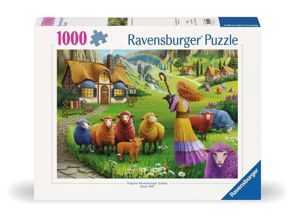 Ravensburger 1000 Piece Puzzle - The Happy Sheep Yarn Shop