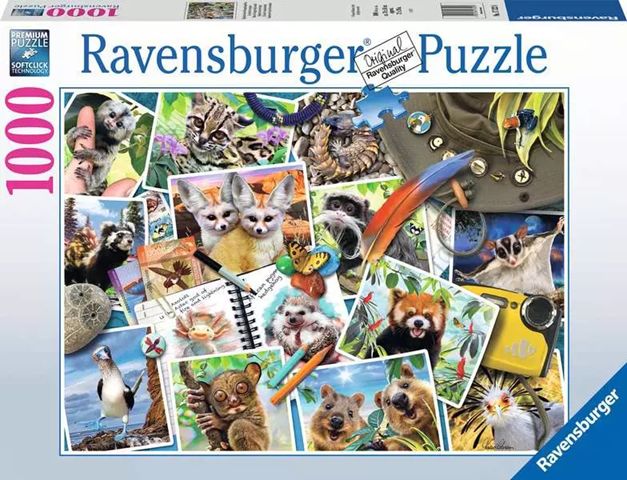 Ravensburger 1000 Piece Puzzle - Traveller’s Animal Journal