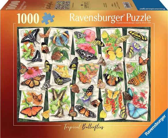 Ravensburger 1000 Piece Puzzle - Tropical Butterflies