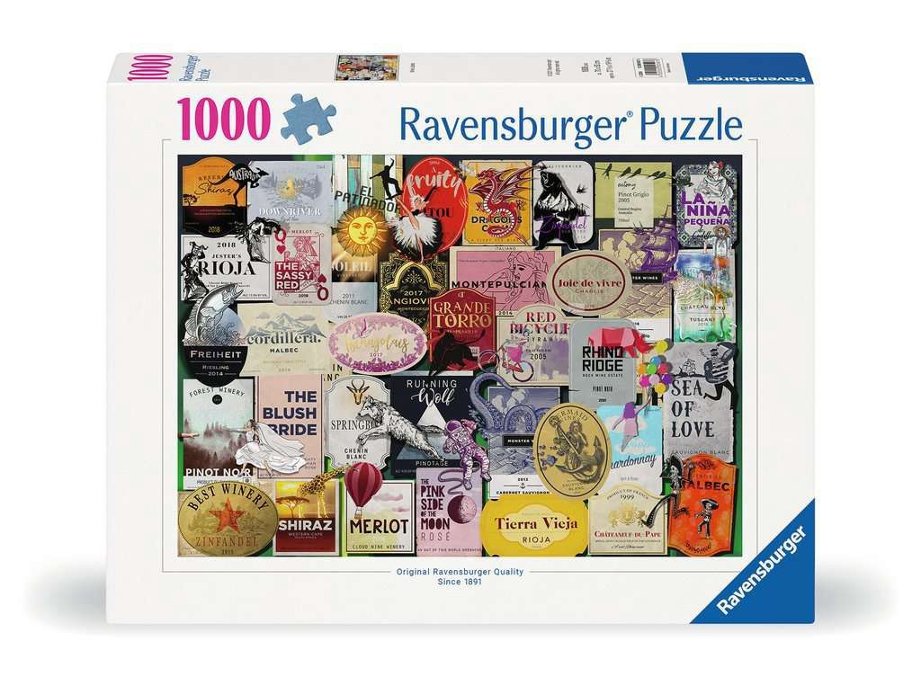 Ravensburger 1000 Piece Puzzle - Wine Labels