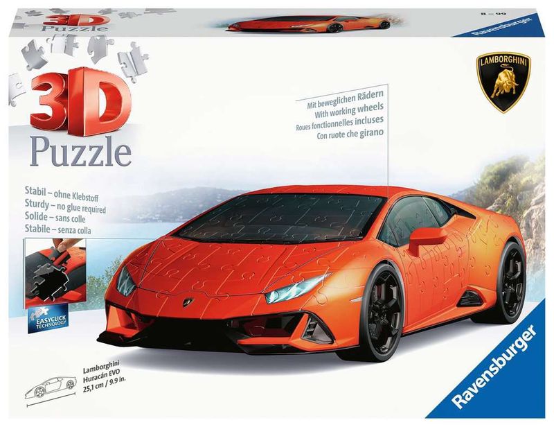 Ravensburger 108 Piece 3D Puzzle - Lamborghini Huracán EVO