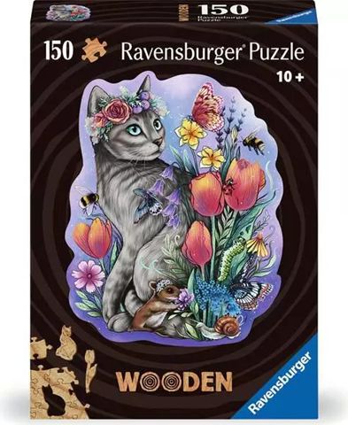Ravensburger 150 Piece Wooden Puzzle - Lovely Cat