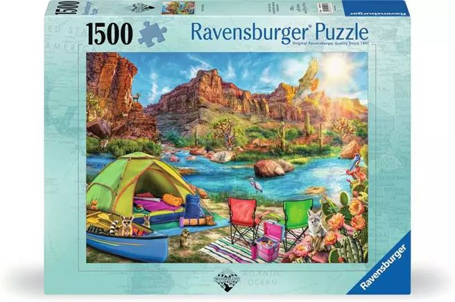 Ravensburger 1500 Piece Puzzle - Canyon Camping