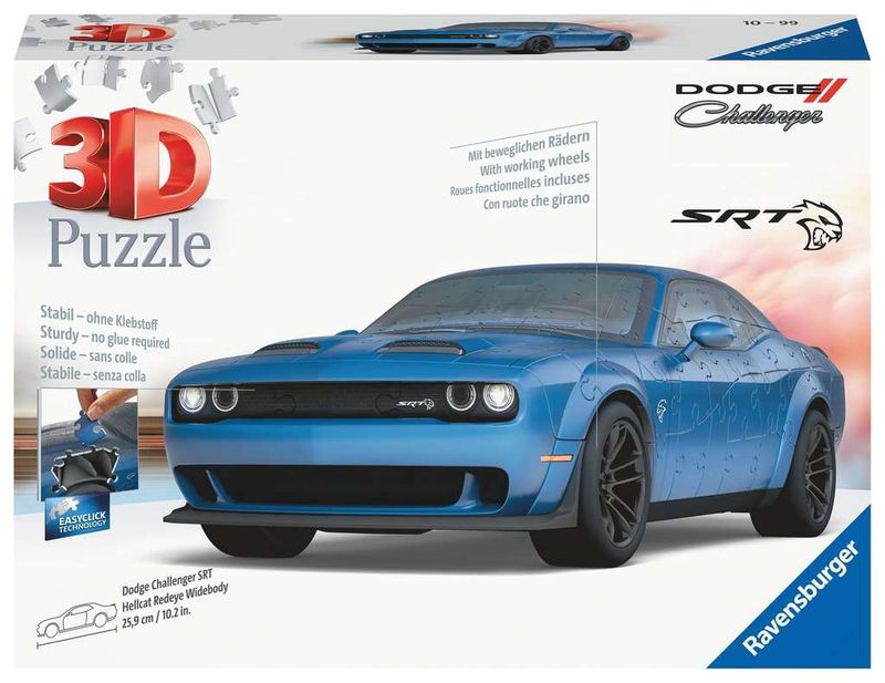 Ravensburger 163 Piece 3D Puzzle - Dodge Challenger Hellcat