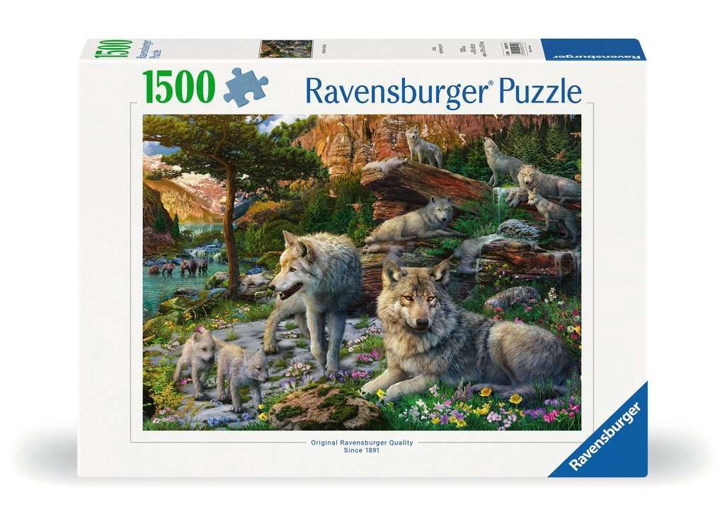 Ravensburger 1500 Piece Puzzle - Wolves in Spring