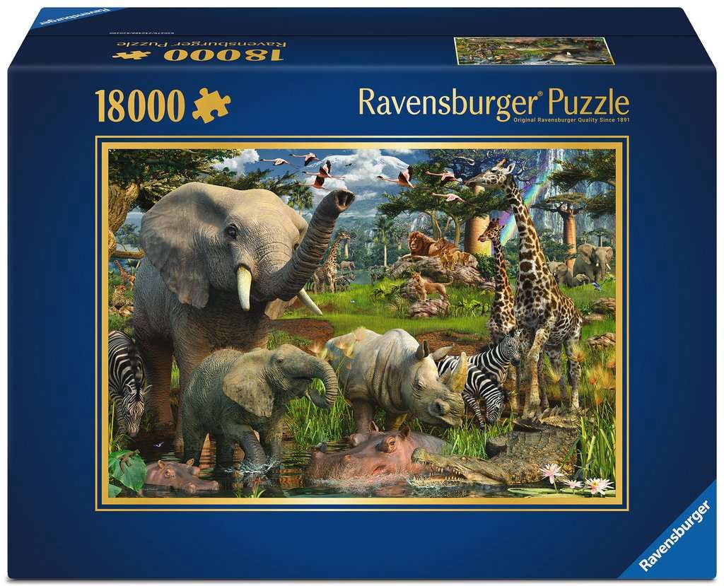 Ravensburger 18000 Piece Puzzle - At the Waterhole