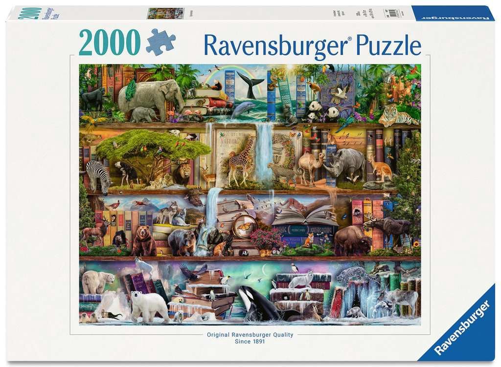 Ravensburger 2000 Piece Puzzle - Wild Kingdom Shelves