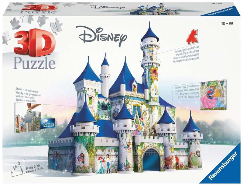Ravensburger 216 Piece 3D Puzzle -  Disney Princess Castle
