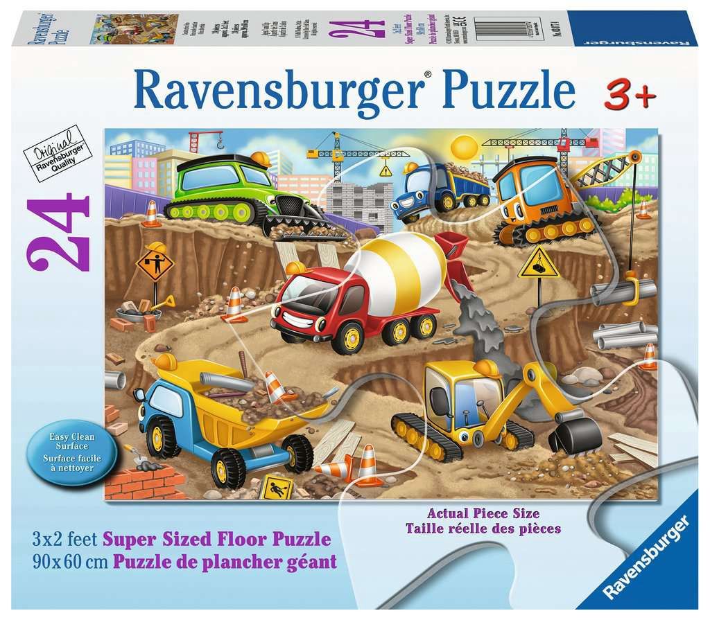 Ravensburger 24 Piece Super-Sized Floor Puzzle - Construction Fun