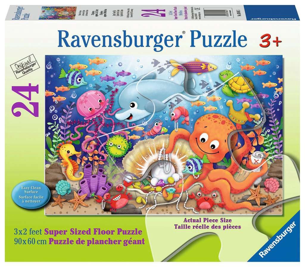 Ravensburger 24 Piece Super-Sized Floor Puzzle - Fishie’s Fortune