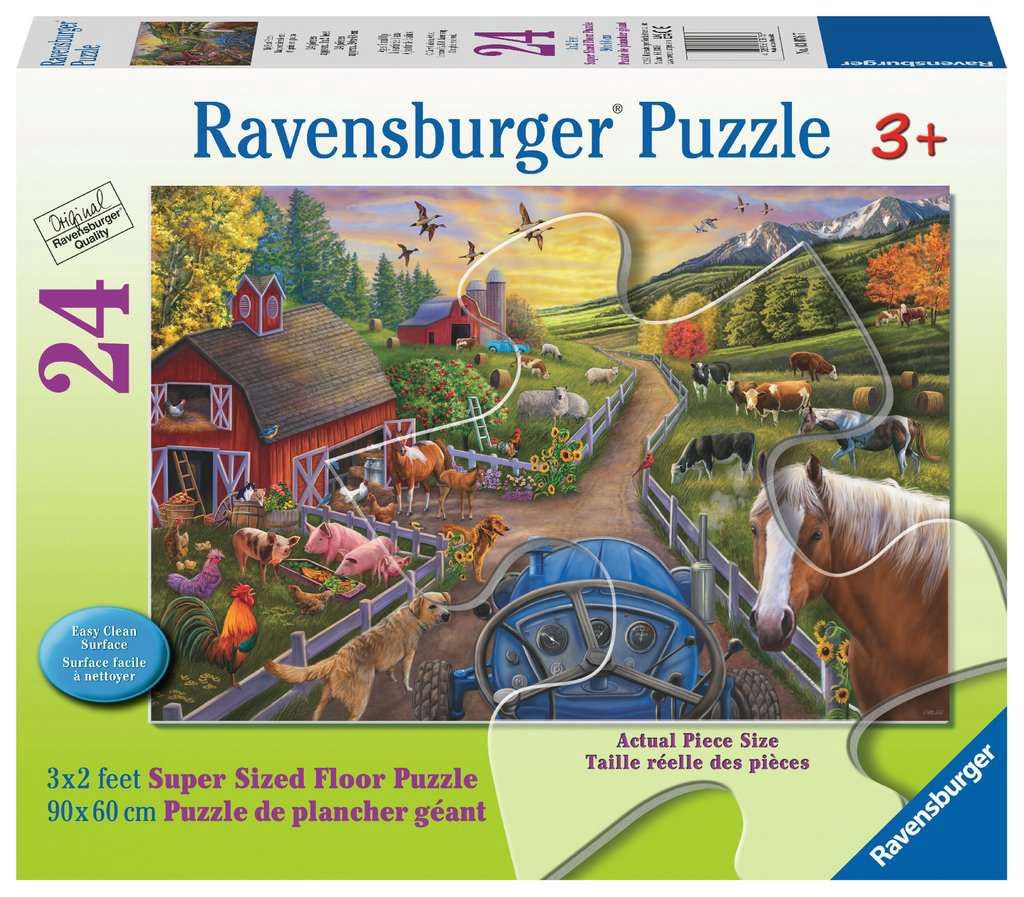 Ravensburger 24 Piece Super-Sized Floor Puzzle - My First Farm