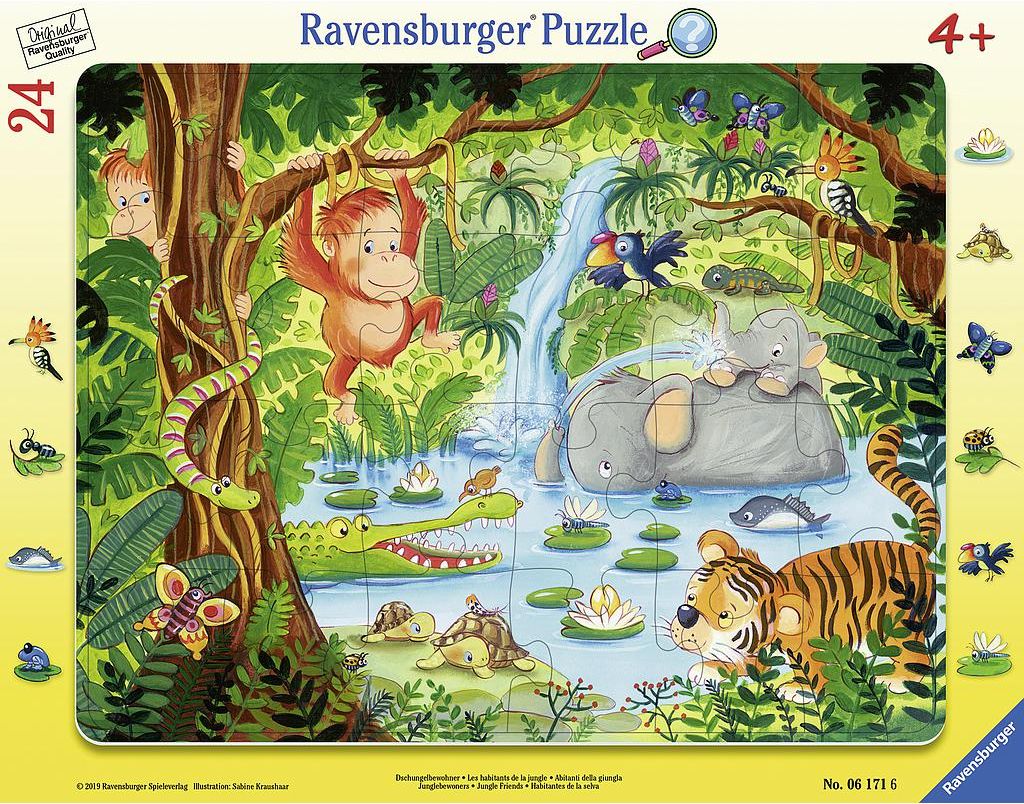 Ravensburger 24 Piece Tray Puzzle - Jungle Friends
