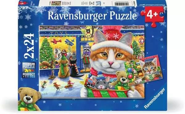 Ravensburger 2x24 Piece Puzzles - Christmas Kitties