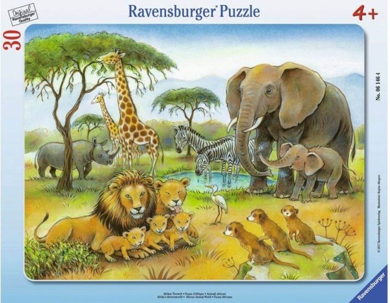 Ravensburger 30 Piece Tray Puzzle - African Animal World