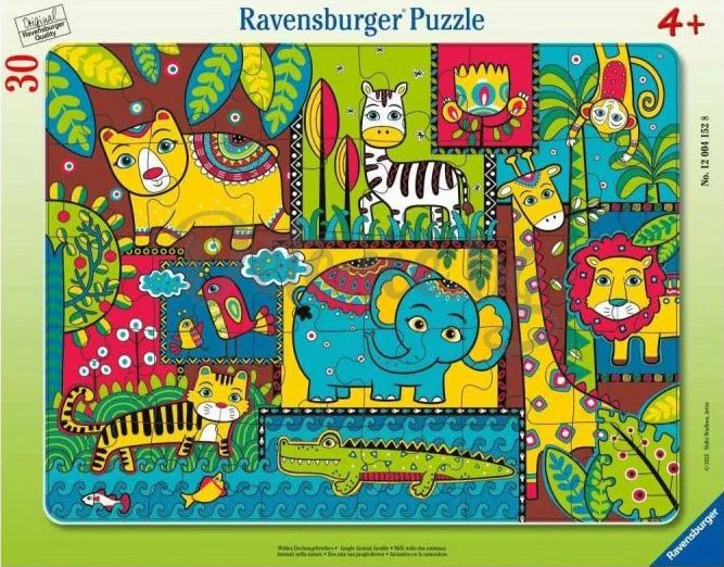 Ravensburger 30 Piece Tray Puzzle - Jungle Animal Jumble