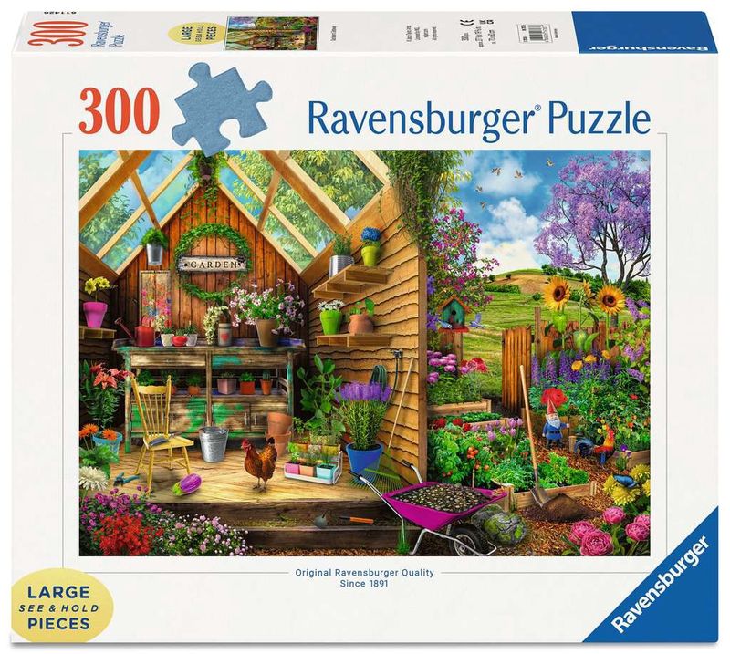 Ravensburger 300 Large Piece Puzzle - Gardener’s Getaway