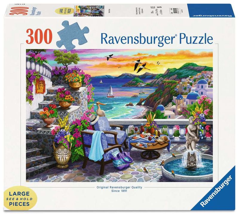 Ravensburger 300 Large Piece Puzzle - Santorini Sunset
