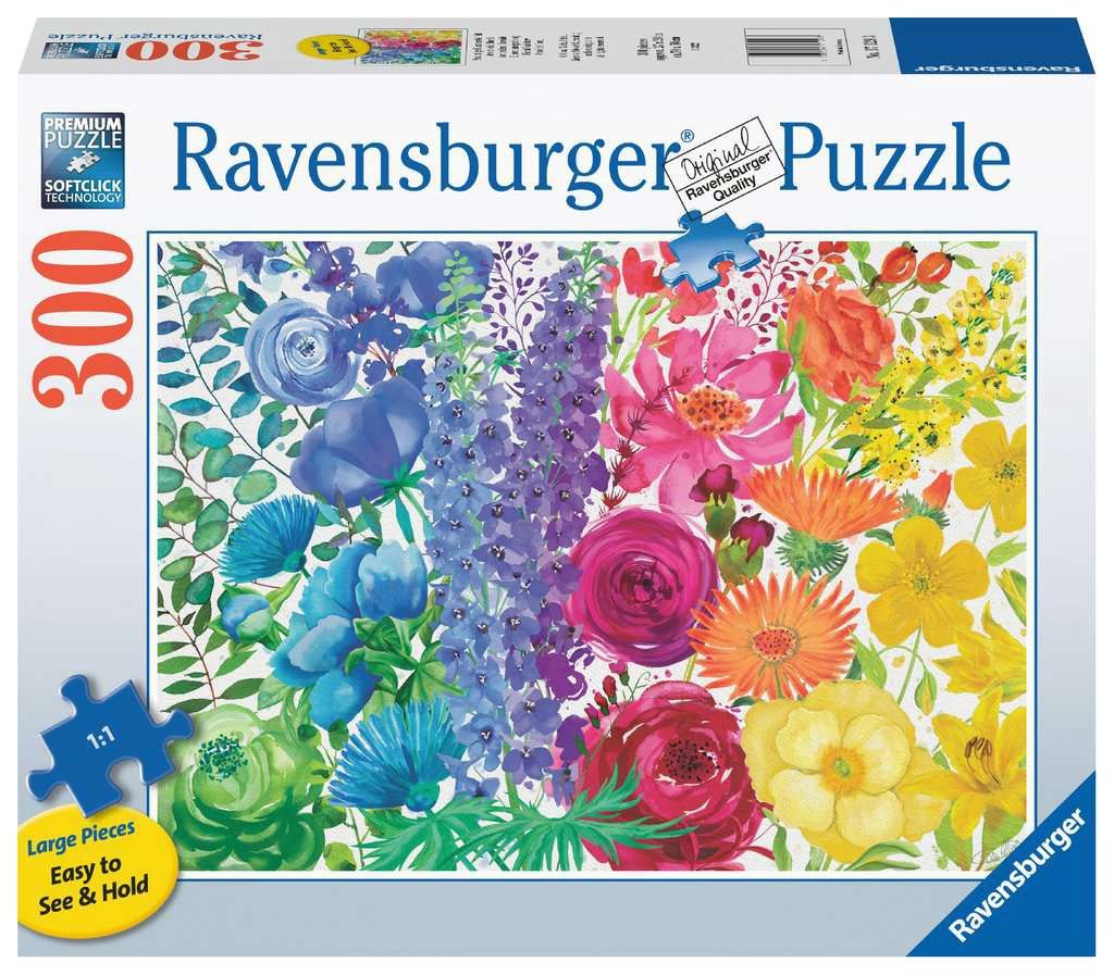 Ravensburger 300 Piece Puzzle - Floral Rainbow