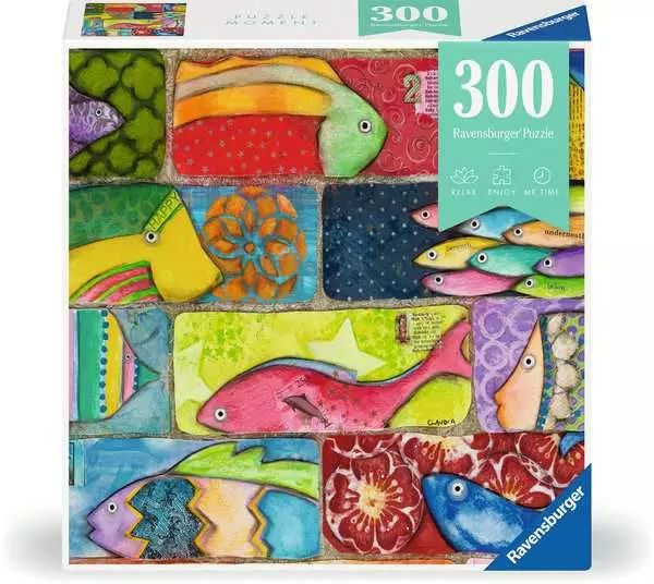 Ravensburger 300 Piece Puzzle - Puzzle Moments: Splashy Fish Tiles