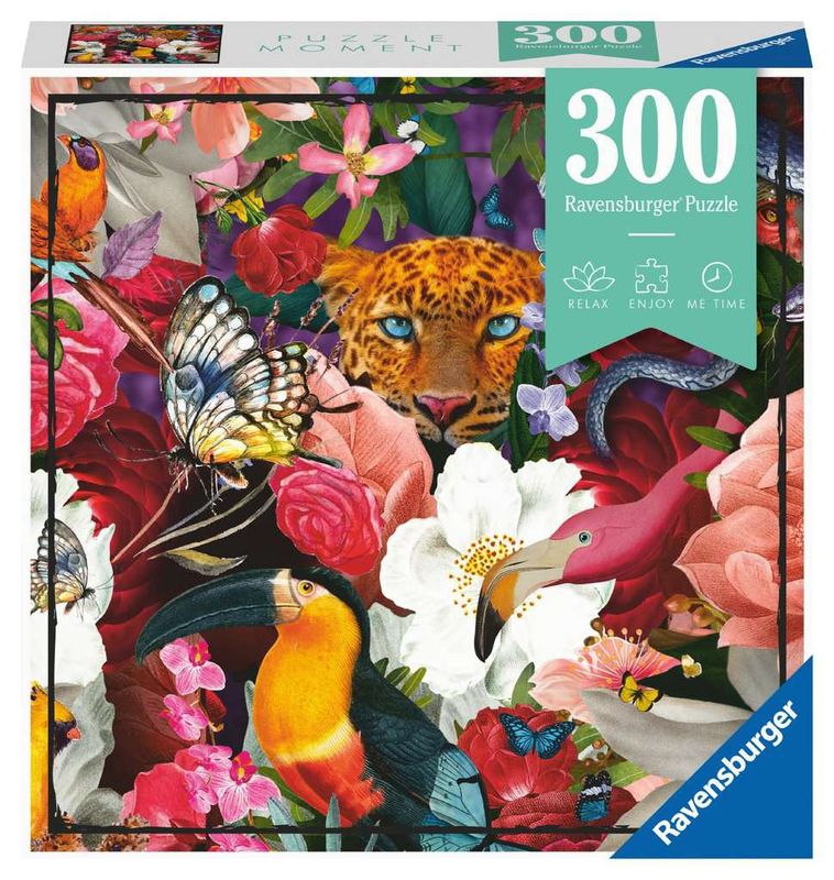 Ravensburger 300 Piece Puzzle - Puzzle Moments: Tropical Flowers