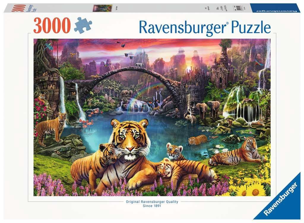 Ravensburger 3000 Piece Puzzle - Tigers in Paradise