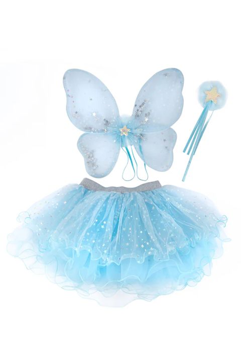 Great Pretenders - Iridescent Celestial Fairy Wings, Tutu &amp; Wand Set