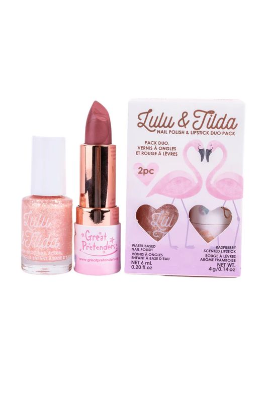 Lulu &amp; Tilda - Pinky Promise Duo Nourishing Lipstick and Nail Polish Set