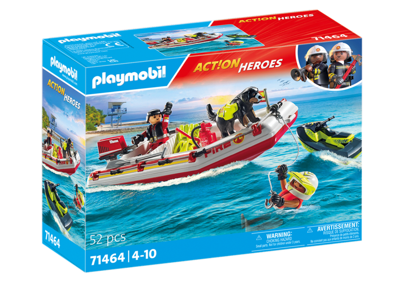 Playmobil Action Heroes 71464 - Fireboat with Water Scooter