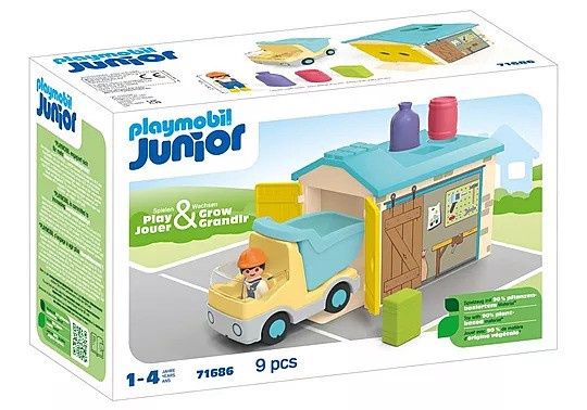 Playmobil Junior 71686 - Construction Truck with Garage