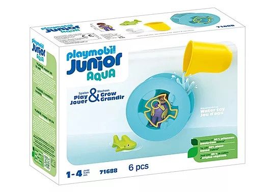 Playmobil Junior Aqua 71688 - Water Wheel with Baby