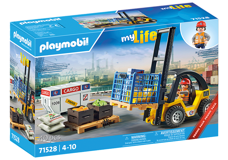 Playmobil My Life 71528 - Forklift Truck with Cargo