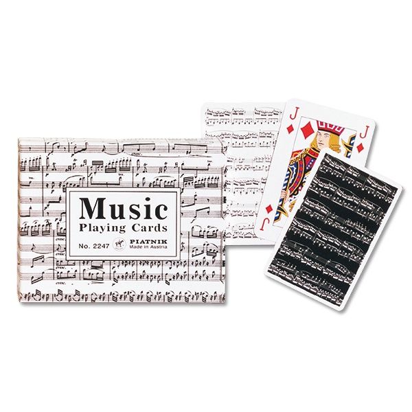 Piatnik Double Deck Playing Cards - Music Notes