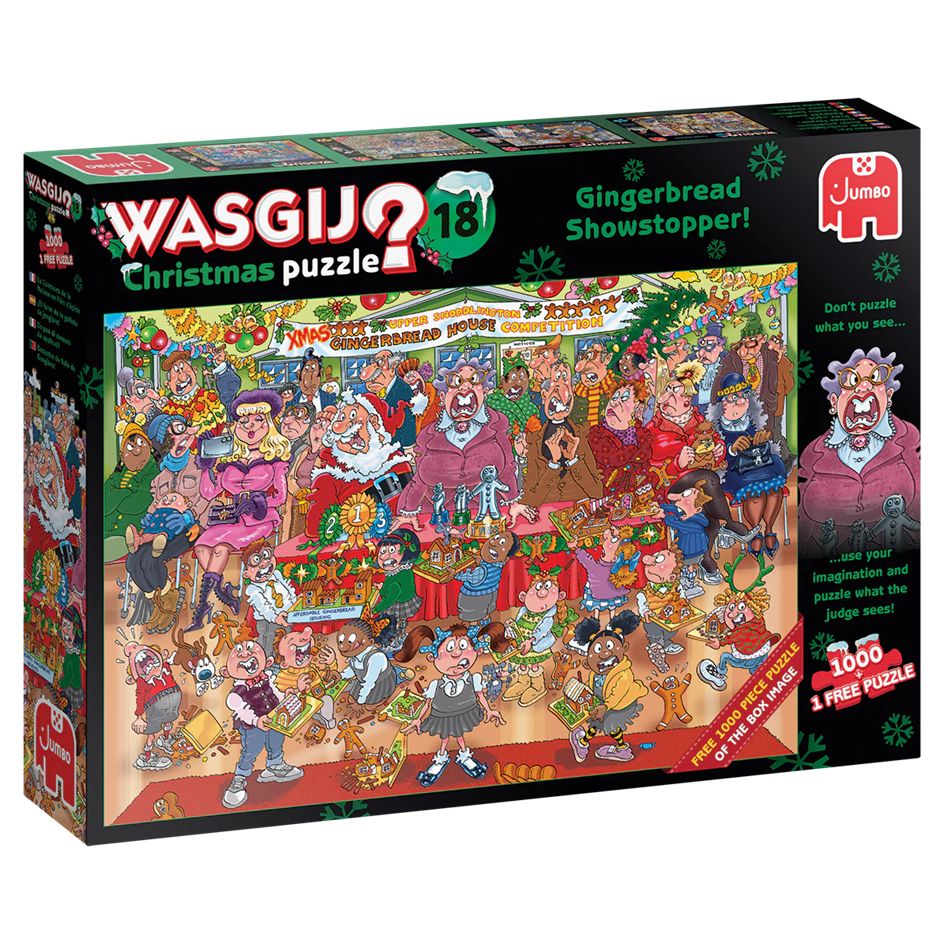 Wasgij 1000 Piece Puzzles - Gingerbread Showstopper!