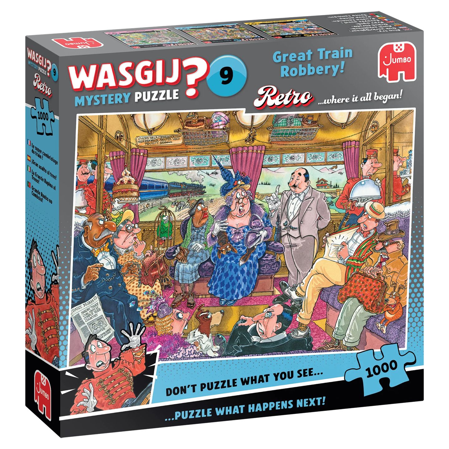 Wasgij 1000 Piece Puzzle - Great Train Robbery!