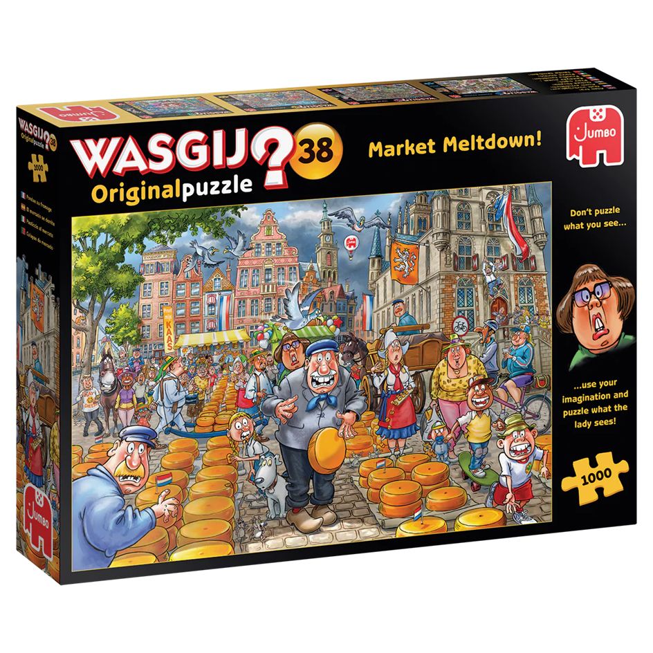 Wasgij 1000 Piece Puzzle - Market Meltdown!