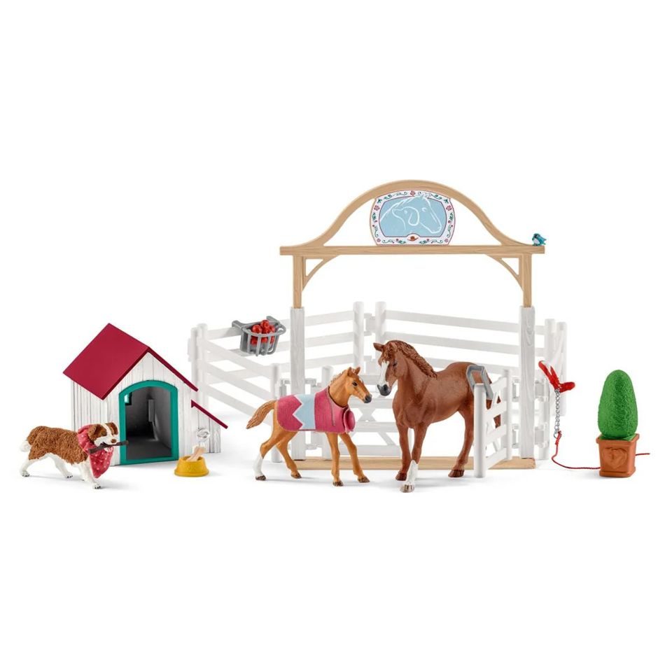 Schleich - Hannah’s Guest Horses with Ruby the Dog