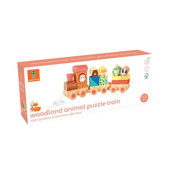 Orange Tree Toys - Woodland Animal Puzzle Train