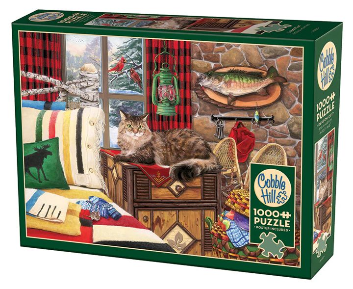 Cobble Hill 1000 Piece Puzzle - Lodge Cat