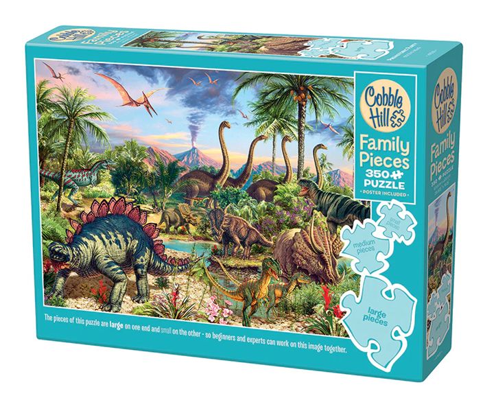 Cobble Hill 350 Piece Family Puzzle - Prehistoric Party